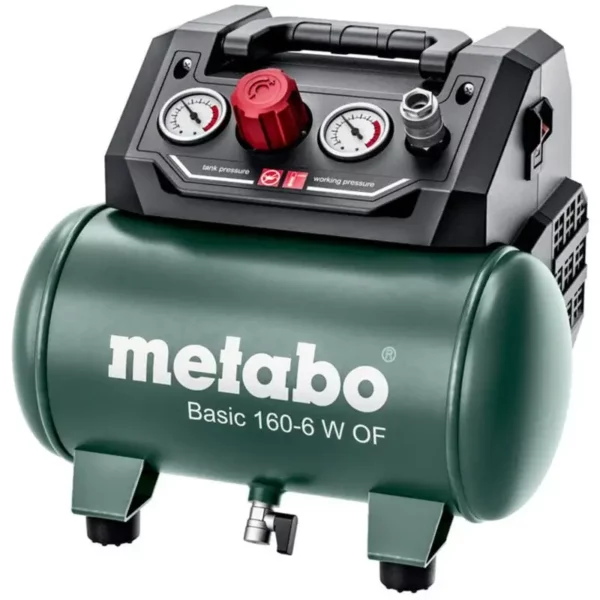 Compressore d'Aria Compatto 6L, Senza Olio, 8 Bar