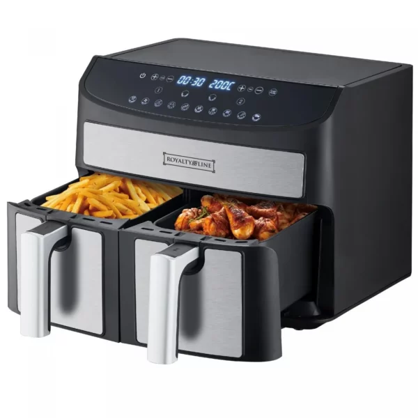 Royalty Line RL-AF5409: Friggitrice ad Aria con Doppio Cestello – 2000W