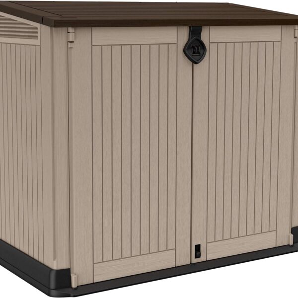 Capanno da Giardino 800 Litri Keter, Store It Out Midi, Grigio Topo e Beige